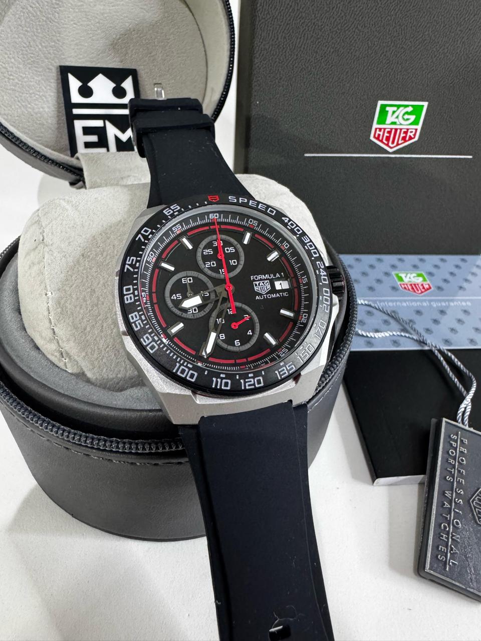 Relógio Tag Heuer Fórmula 1 Réplica Premium: Máquina Quartz, Aço Inoxidável, Safira