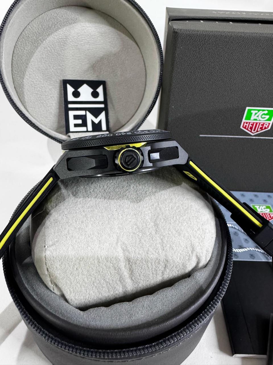 Relógio Masculino TAG Heuer Fórmula 1 Premium: Máquina Quartz Funcional, Aço, Silicone